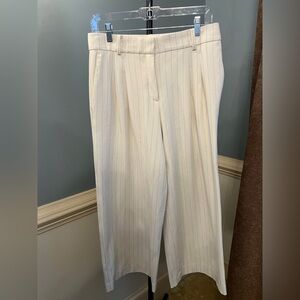 Ann Taylor Cream Pinstripe Women's Pants